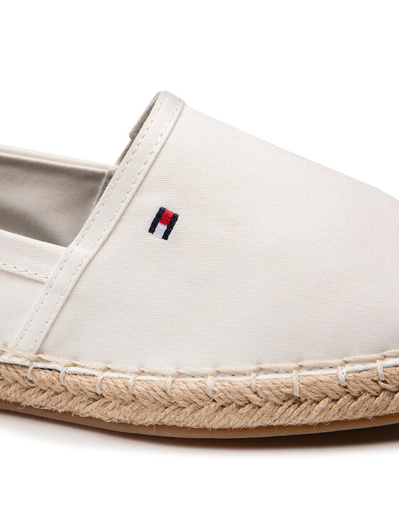 Tommy Hilfiger Tommy Hilfiger Espadrilles Basic Tommy Flat Espadrille FW0FW04827 Weiß
