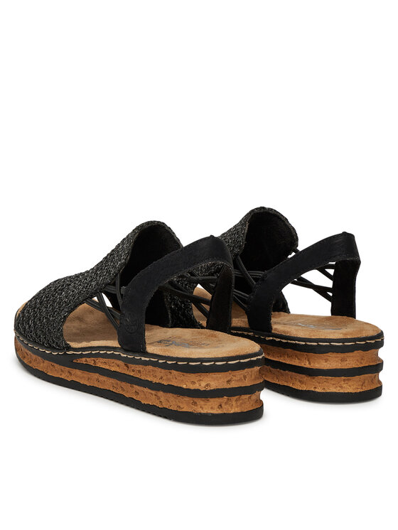 Rieker Rieker Sandales 62941-00 Melns