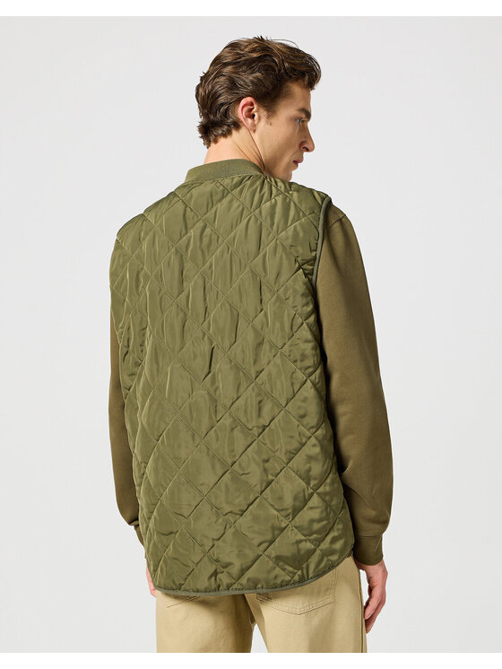 Wrangler Wrangler Gilet ELEVATED VEST Verde Regular Fit