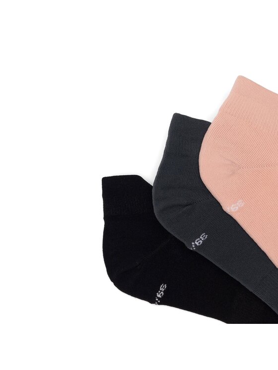 Sprandi Sprandi Set od 3 para niskih ženskih čarapa 0WB-001-SS23 (3-pack) Crna