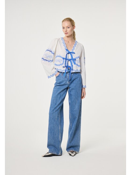 Fabienne Chapot Fabienne Chapot Bluzka 8719561386165 Beżowy Regular Fit