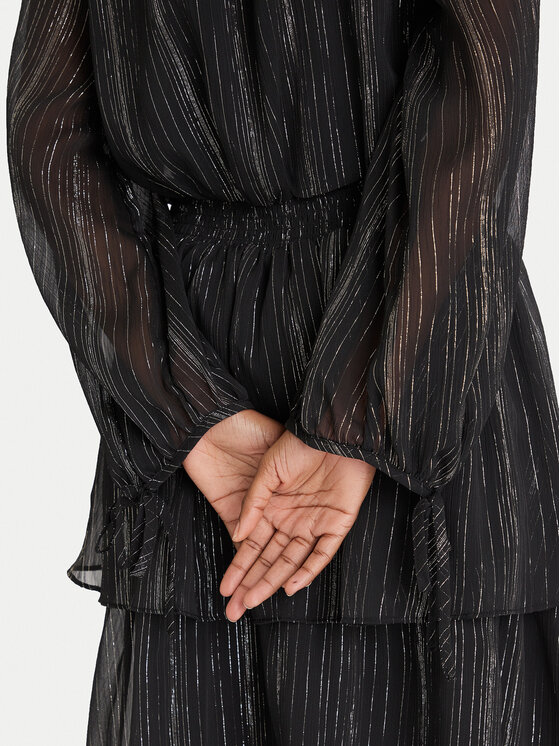 DKNY DKNY Koktejlové šaty DD5H1H71 Čierna Regular Fit