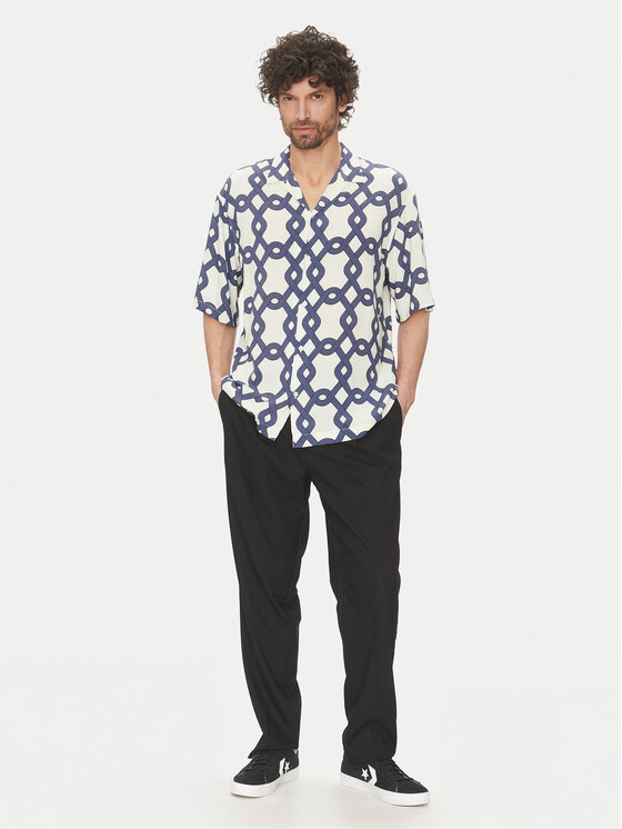 Selected Homme Selected Homme Košeľa 16088360 Tmavomodrá Relaxed Fit