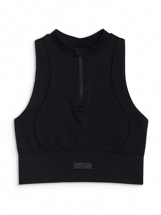 4F 4F Koszulka techniczna TRAINING SEAMLESS Czarny Slim Fit