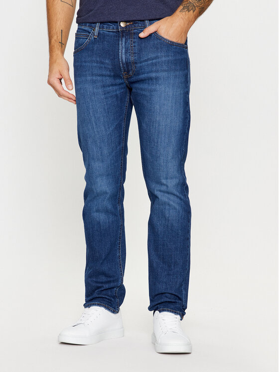 Lee Džínsy 112342270 Modrá Regular Fit