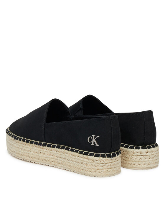 Calvin Klein Jeans Calvin Klein Jeans Espadrilės Flatform Esdparille Mg/Hdw YW0YW01737 Juoda