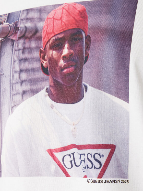 Guess Jeans Guess Jeans Majica M5BI3G K8FQ4 Bela Regular Fit