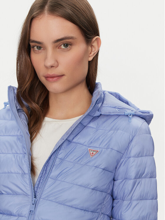 Guess Jeans Guess Jeans Vatovaná bunda W5RL99 WHAB2 Modrá Regular Fit