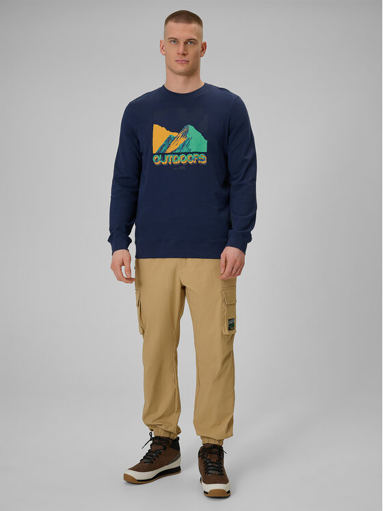 4F 4F Longsleeve MISSION READY Granatowy Regular Fit