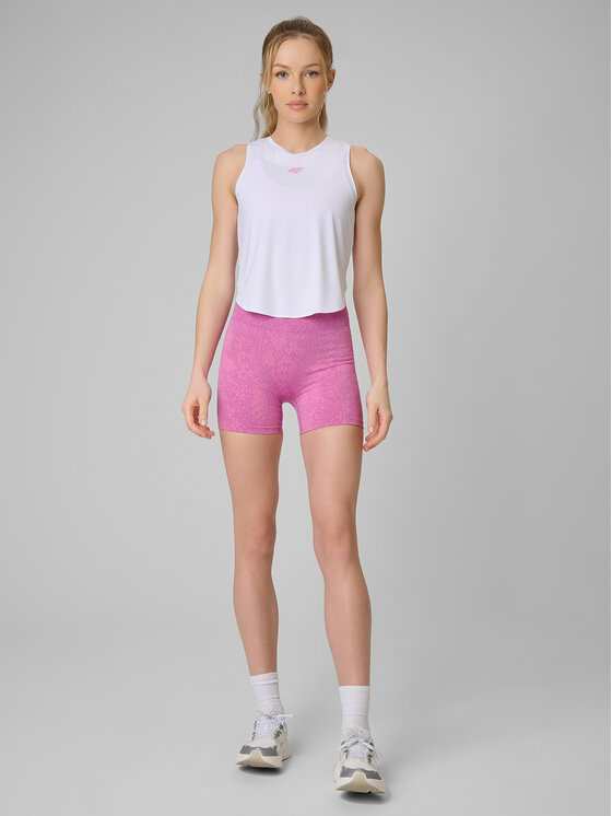 4F 4F Top TRAINING Biały Regular Fit