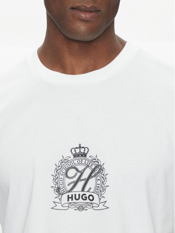 HUGO HUGO T-Shirt 50538246 Biały Regular Fit