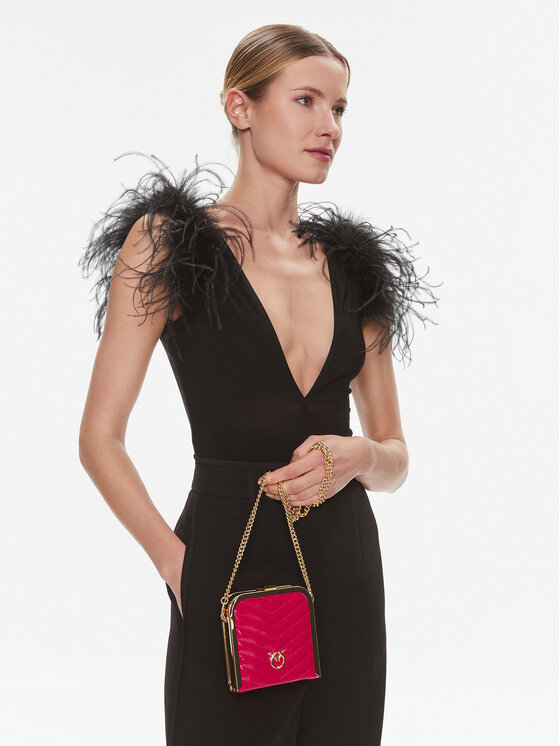 PINKO PINKO Táska Box Clutch AI 23-24 PLTT 101514 A15B Piros