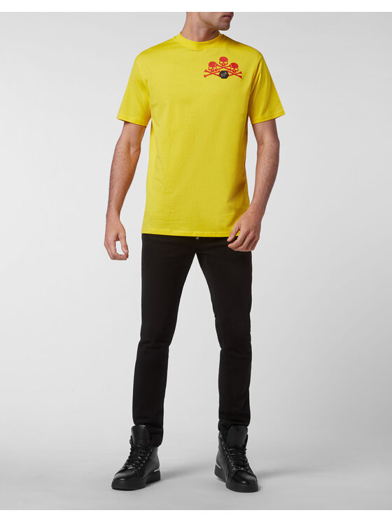 PHILIPP PLEIN PHILIPP PLEIN Tričko 209 Žltá Regular Fit