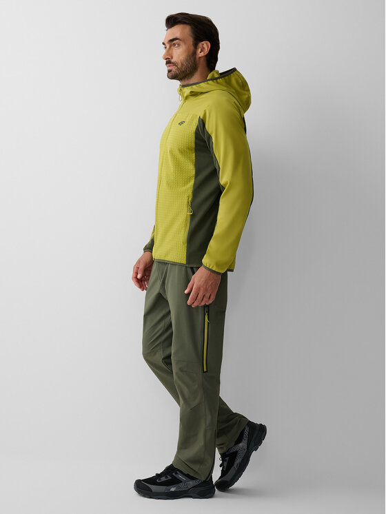 4F 4F Spodnie outdoor BETWEEN LAYERS Khaki Regular Fit