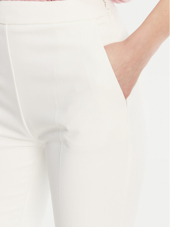 Elisabetta Franchi Elisabetta Franchi Spodnie materiałowe PA-089-51E2-V290 Biały Regular Fit