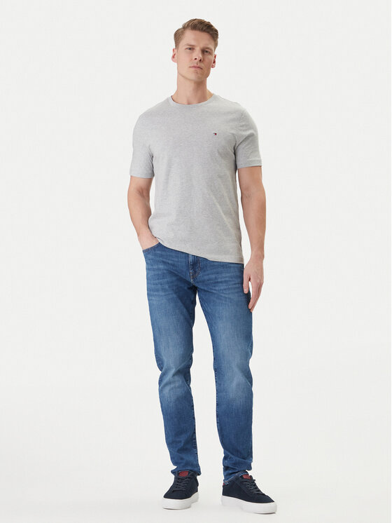 Tommy Hilfiger Tommy Hilfiger T-Shirt Ess Seasonal MW0MW39995 Szary Regular Fit
