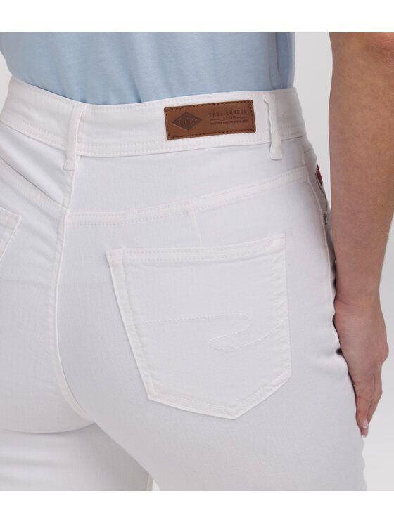Lee Cooper Lee Cooper Jeansy JEANS D MATEA 2424 WHITE Biały Regular Fit
