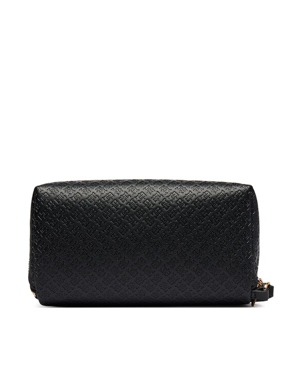 Tommy Hilfiger Tommy Hilfiger Kosmetyczka Th Icon Double Washbag Mono AW0AW18930 Czarny