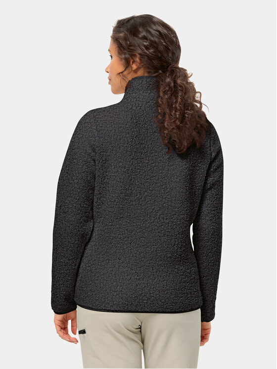 Jack Wolfskin Jack Wolfskin Felpa di pile High Curl Jacket 1708732 Nero Regular Fit