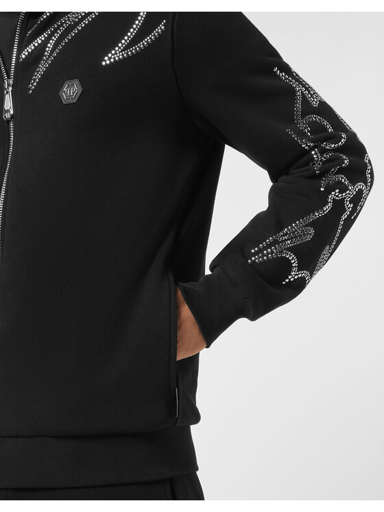 PHILIPP PLEIN PHILIPP PLEIN Bluza 25945 Czarny Jegging Fit