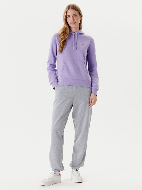 Tommy Jeans Tommy Jeans Džemperis Flag DW0DW19958 Violetinė Regular Fit
