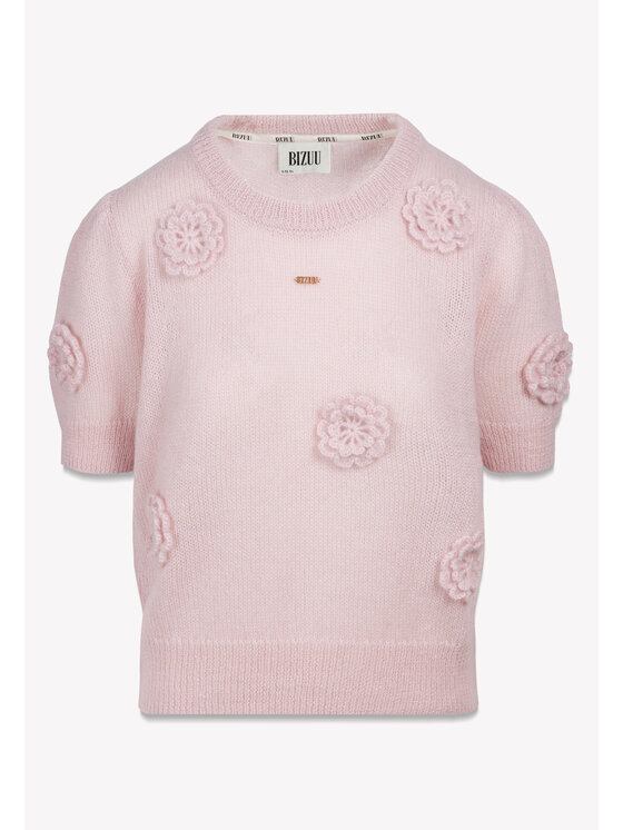 BIZUU BIZUU Sweter ADRIS Różowy Standard Fit