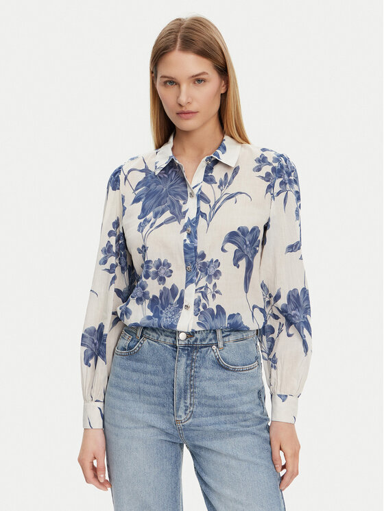 Guess Guess Bluză W5GH85 WH6C0 Colorat Regular Fit