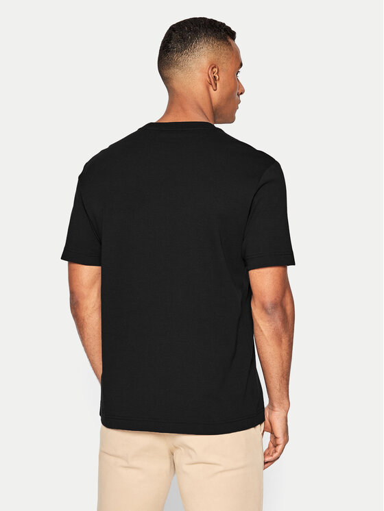 Calvin Klein Calvin Klein Póló Micro Logo Interlock K10K109894 Fekete Regular Fit