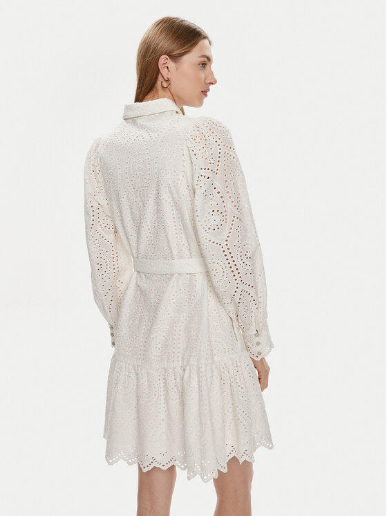 YAS YAS Sukienka letnia Holi 26030709 Biały Loose Fit