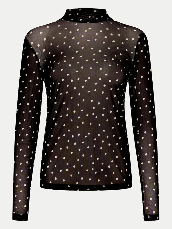 Kaffe Kaffe Blúz Johanne 10507815 Fekete Slim Fit