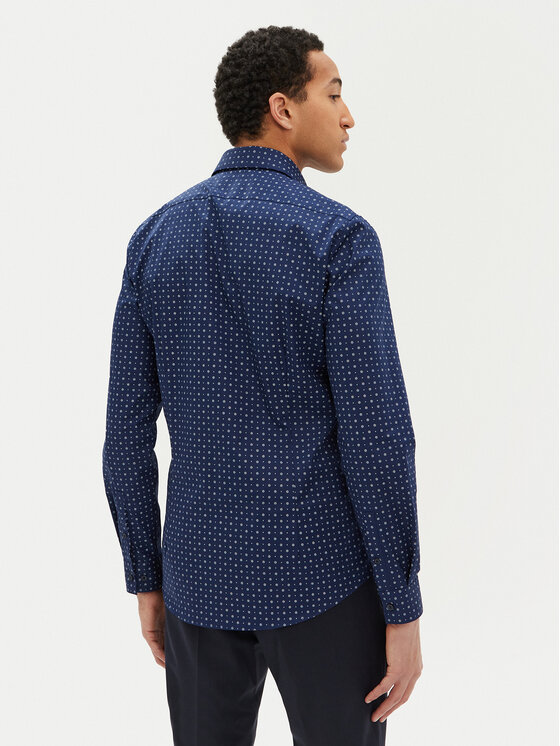 Calvin Klein Calvin Klein Koszula K10K114313 Granatowy Slim Fit