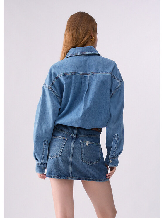 Liu Jo Liu Jo Sukienka jeansowa UF6185D037079104 Niebieski jasny Regular Fit