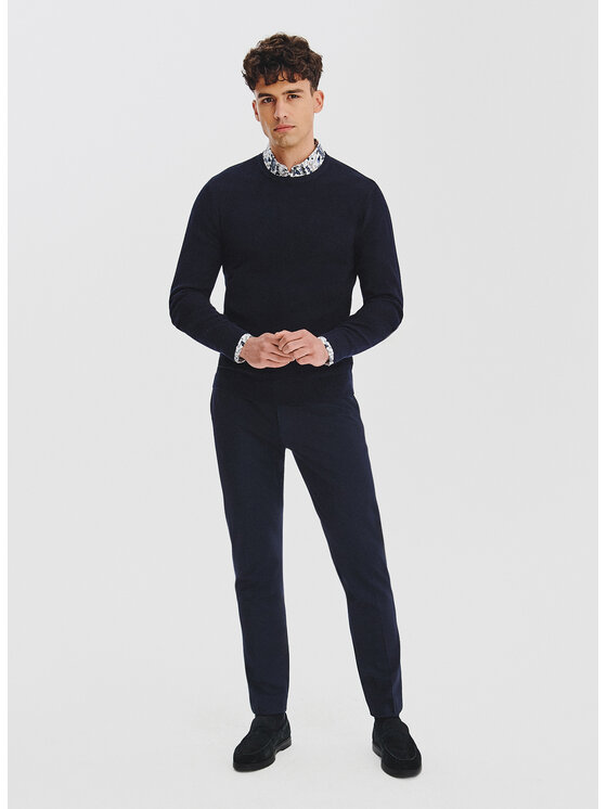 Pako Lorente Pako Lorente Sweter P25WF-2X-001 Granatowy Classic Fit
