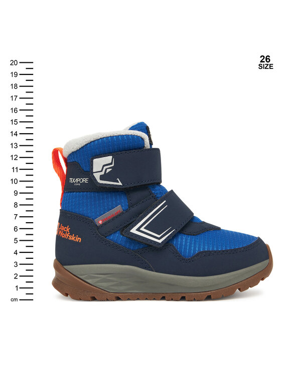 Jack Wolfskin Jack Wolfskin Cizme de zăpadă Polar Bear-b Texapore Mid Vc K A62144 Albastru