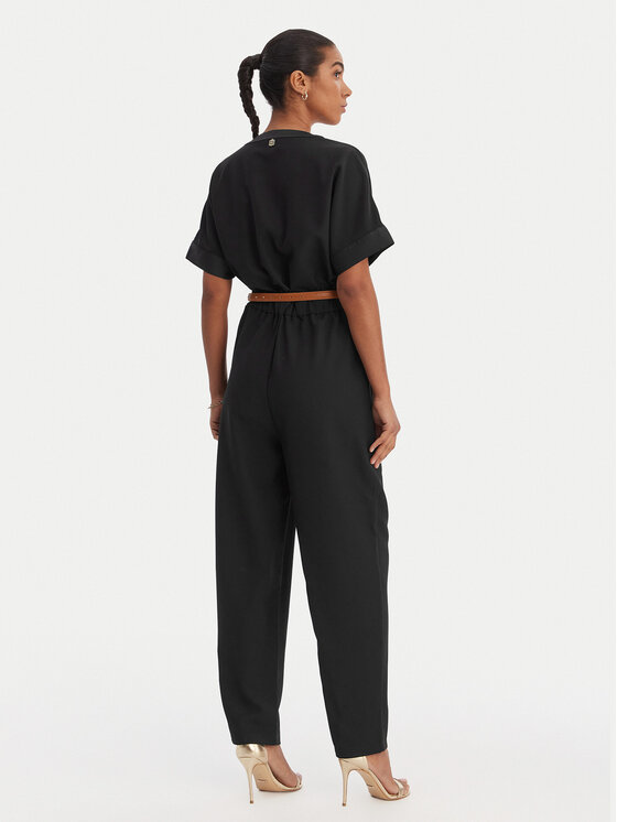 Fracomina Fracomina Jumpsuit FR25SO2004W47601 Nero Regular Fit