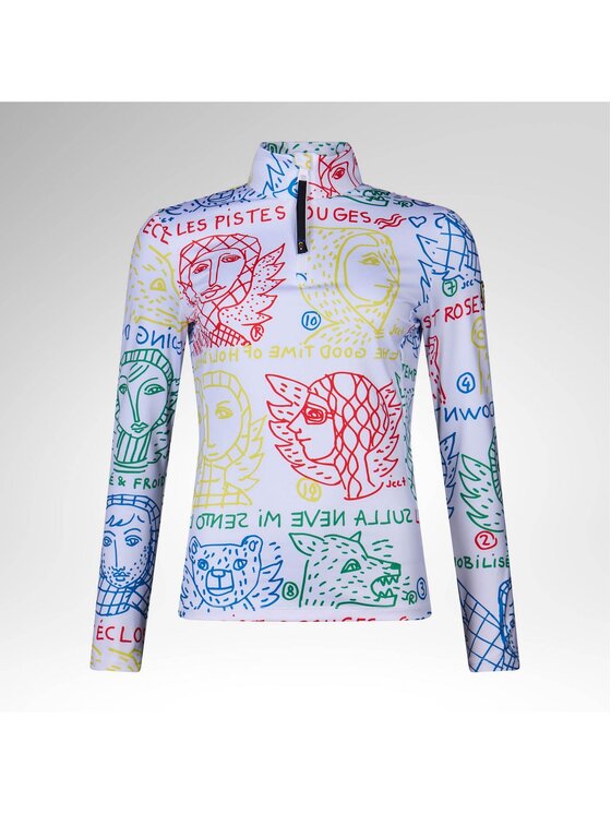 Rossignol Rossignol Bluza techniczna W Jcc Quarter Zip First Layer Kolorowy Slim Fit