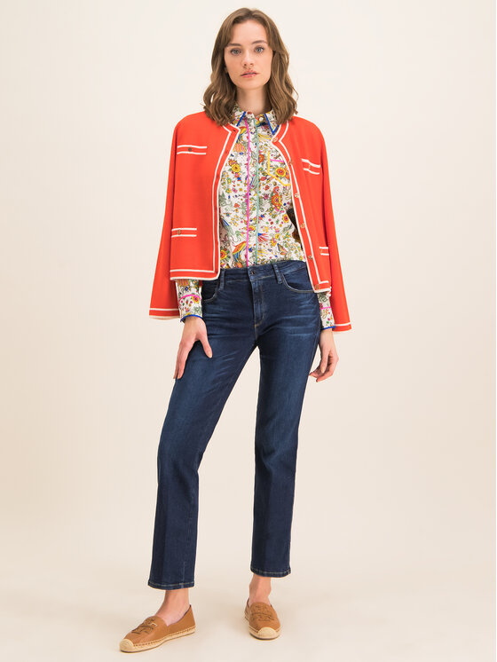 Tory Burch Tory Burch Cămașă Contraste Binding 61887 Colorat Regular Fit