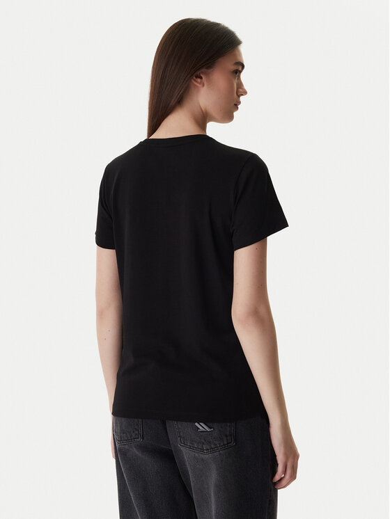 Guess Jeans Guess Jeans T-Shirt W4YI10 J1314 Μαύρο Regular Fit