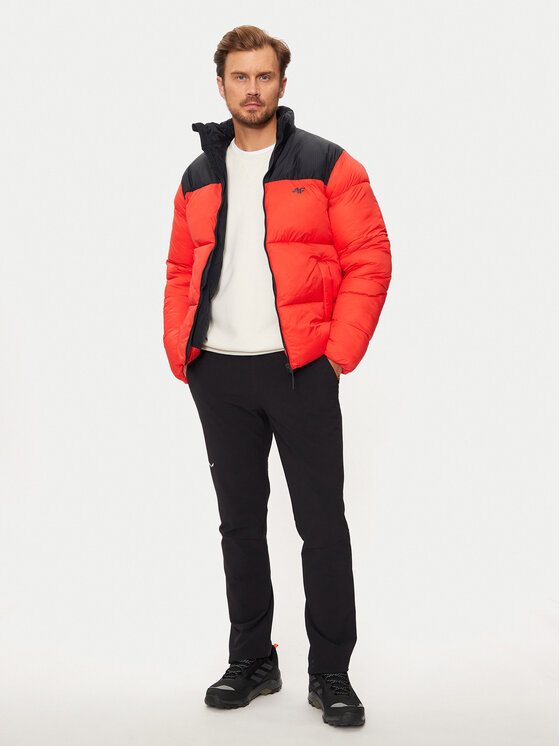 4F 4F Зимно яке 4FWAW24TDJAM485 Червен Regular Fit