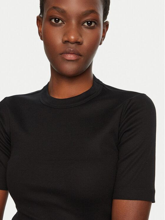 IVY OAK IVY OAK T-Shirt Kristin IO1100X2351 Czarny Slim Fit