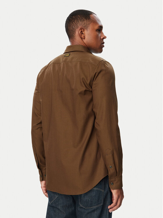 G-STAR G-Star Raw Hemd Marine D24963-C290 Khakifarben Slim Fit