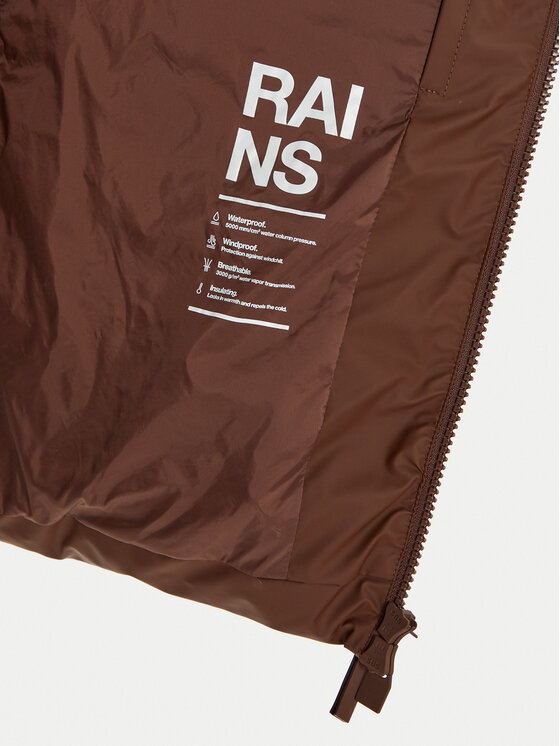 Rains Rains Télikabát Unisex 15120 Barna Regular Fit