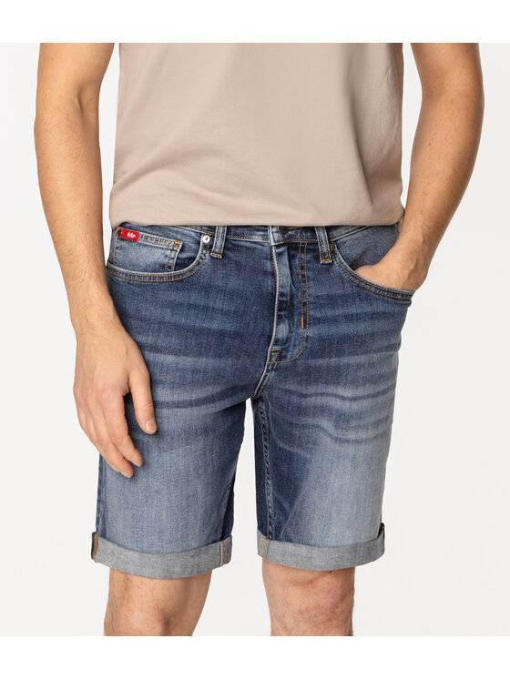 Lee Cooper Lee Cooper Bermudy DUST 1223 Niebieski Regular Fit