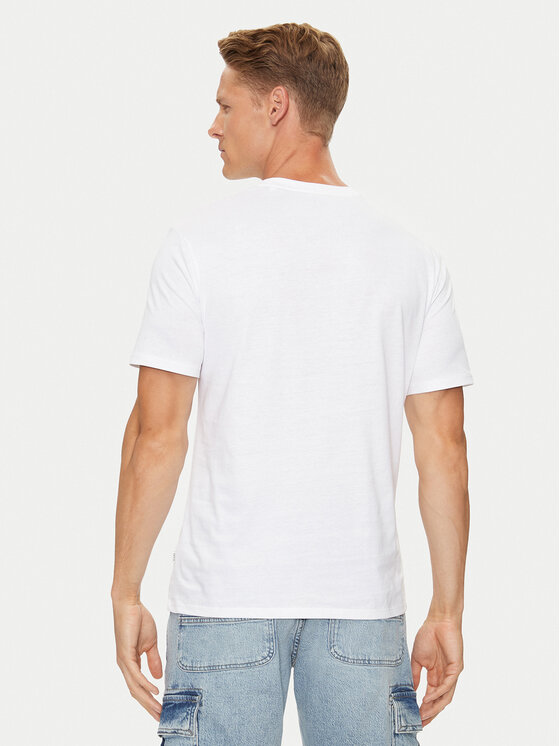 Guess Jeans Guess Jeans T-krekls M4YI52 K8HM0 Balts Slim Fit