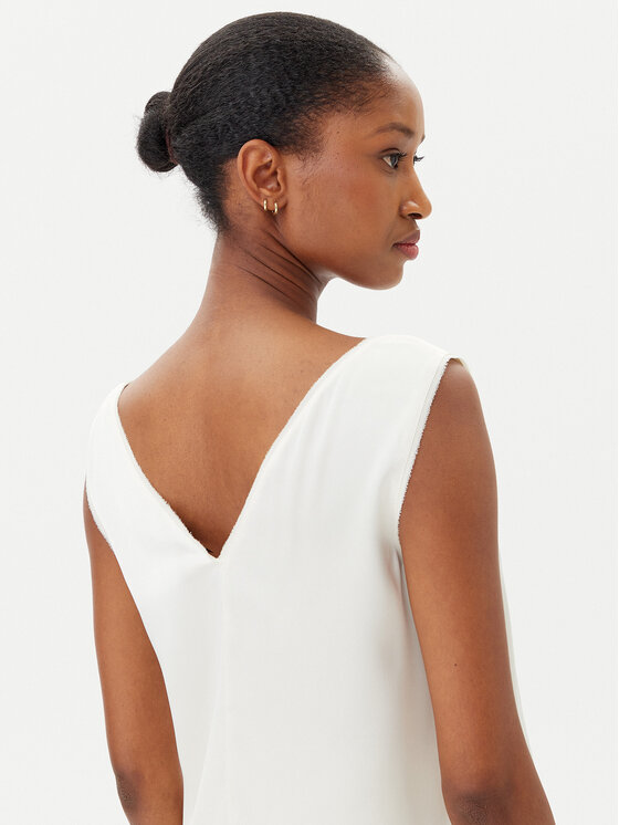 Marella Marella Blūze Lien 2515161092 Balts Regular Fit