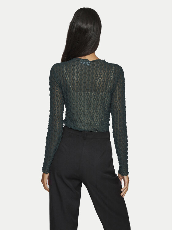 Vila Vila Majica Messan 14099018 Zelena Slim Fit