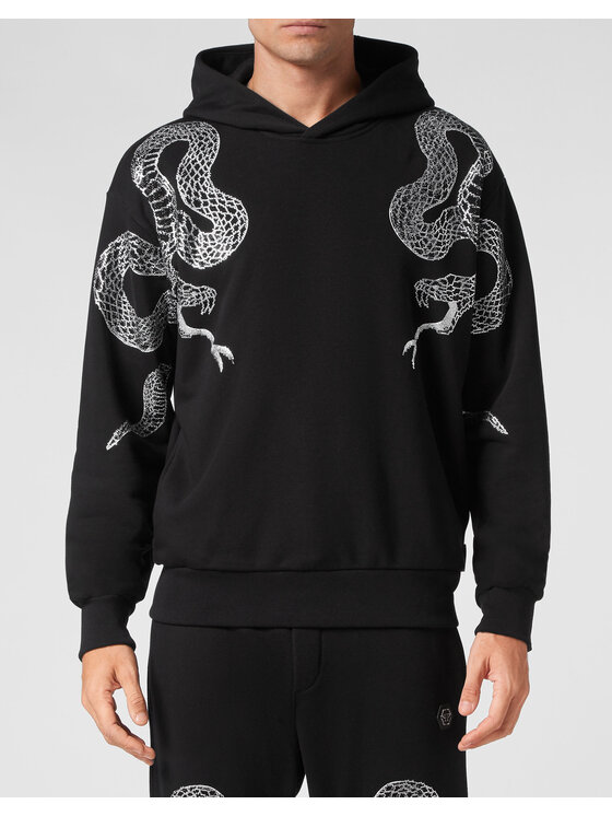 PHILIPP PLEIN PHILIPP PLEIN Mikina 22859 Čierna Regular Fit