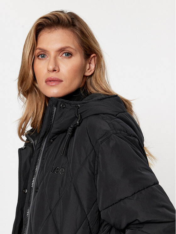 Lee Lee Télikabát 112341599 Fekete Relaxed Fit