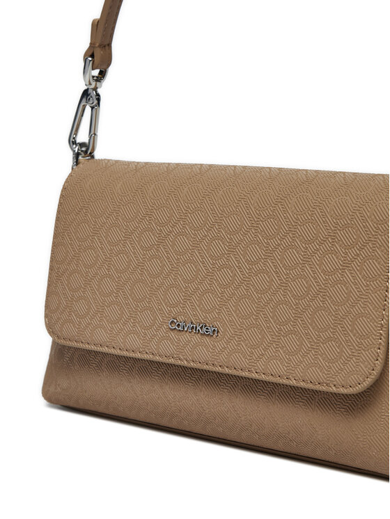 Calvin Klein Calvin Klein Ročna torba Ck Must Dbl Strap Mini Bag_Mono K60K613088 Rjava