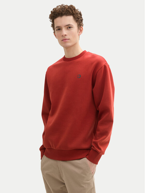 Tom Tailor Denim Tom Tailor Denim Felpa 1043701 Rosso Regular Fit